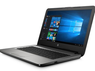 An HP laptop