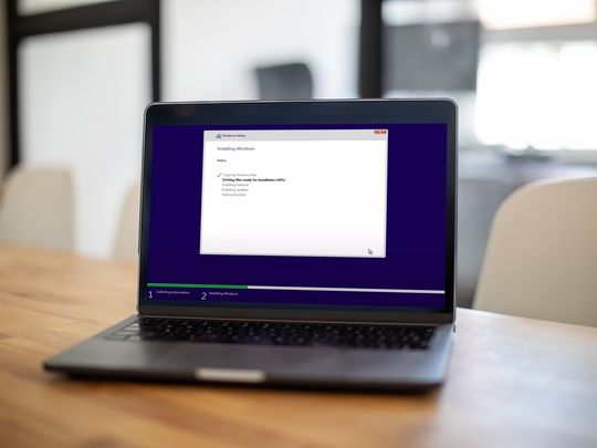 Installing Windows 10 on a laptop